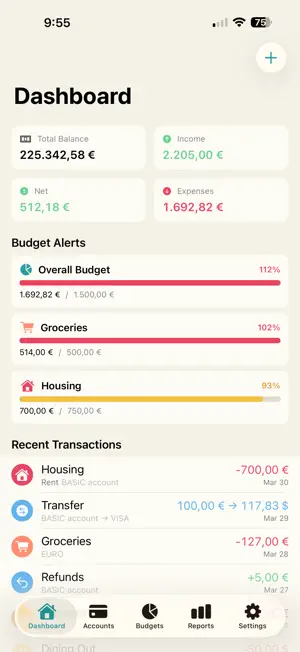 cashBASIC screenshot 1