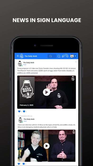The Daily Moth iPhone screenshot 1 - News app