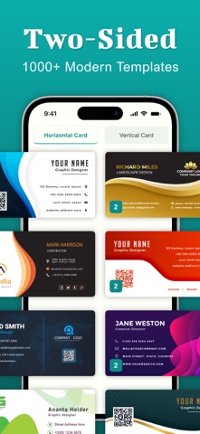 Business Card Maker : Creator iPhone screenshot