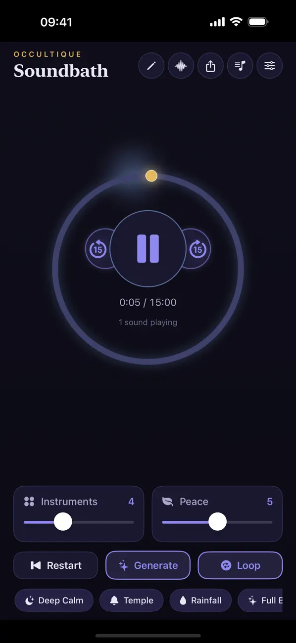 Screenshot #2 pour Occultique Soundbath