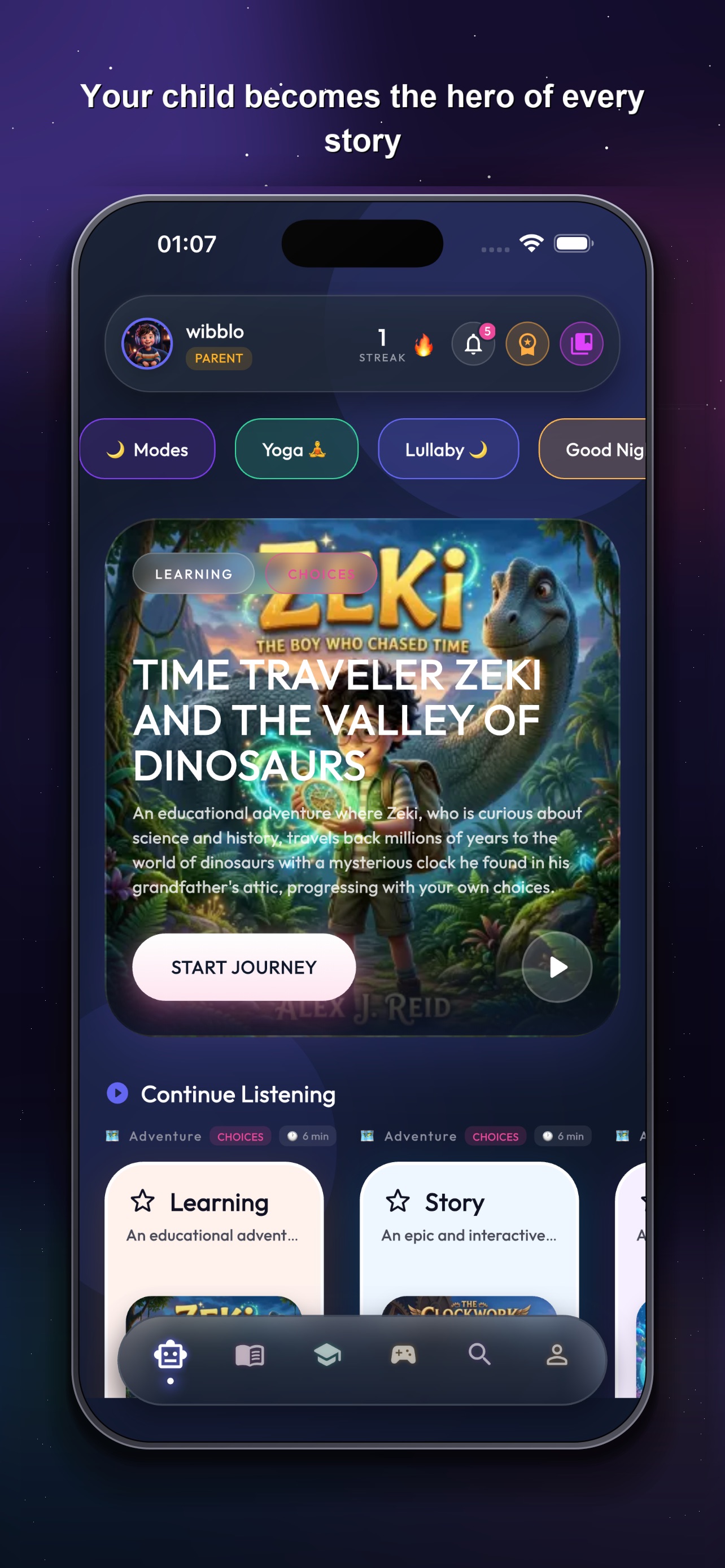 Screenshot 1 of Wibblo: Bedtime Stories