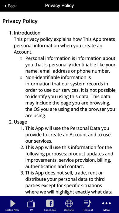 The Glory Network iPhone screenshot 5 - Music app