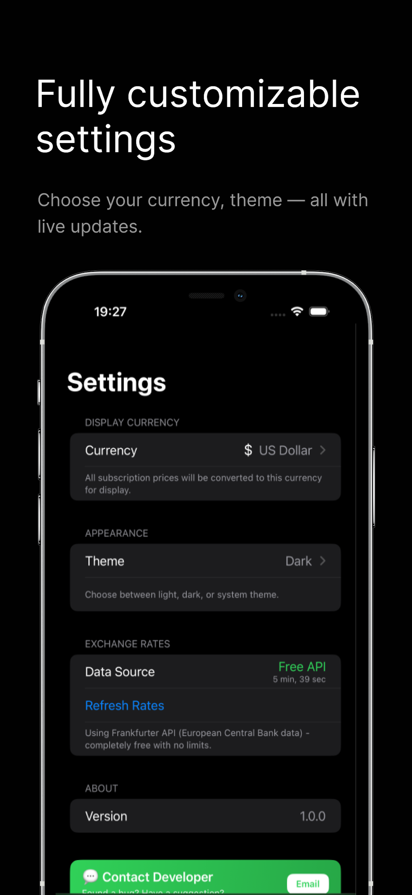 Spending Tracker – Subcoster