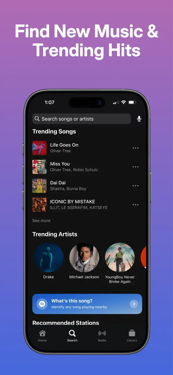 Screenshot #3 pour Trending Music Player