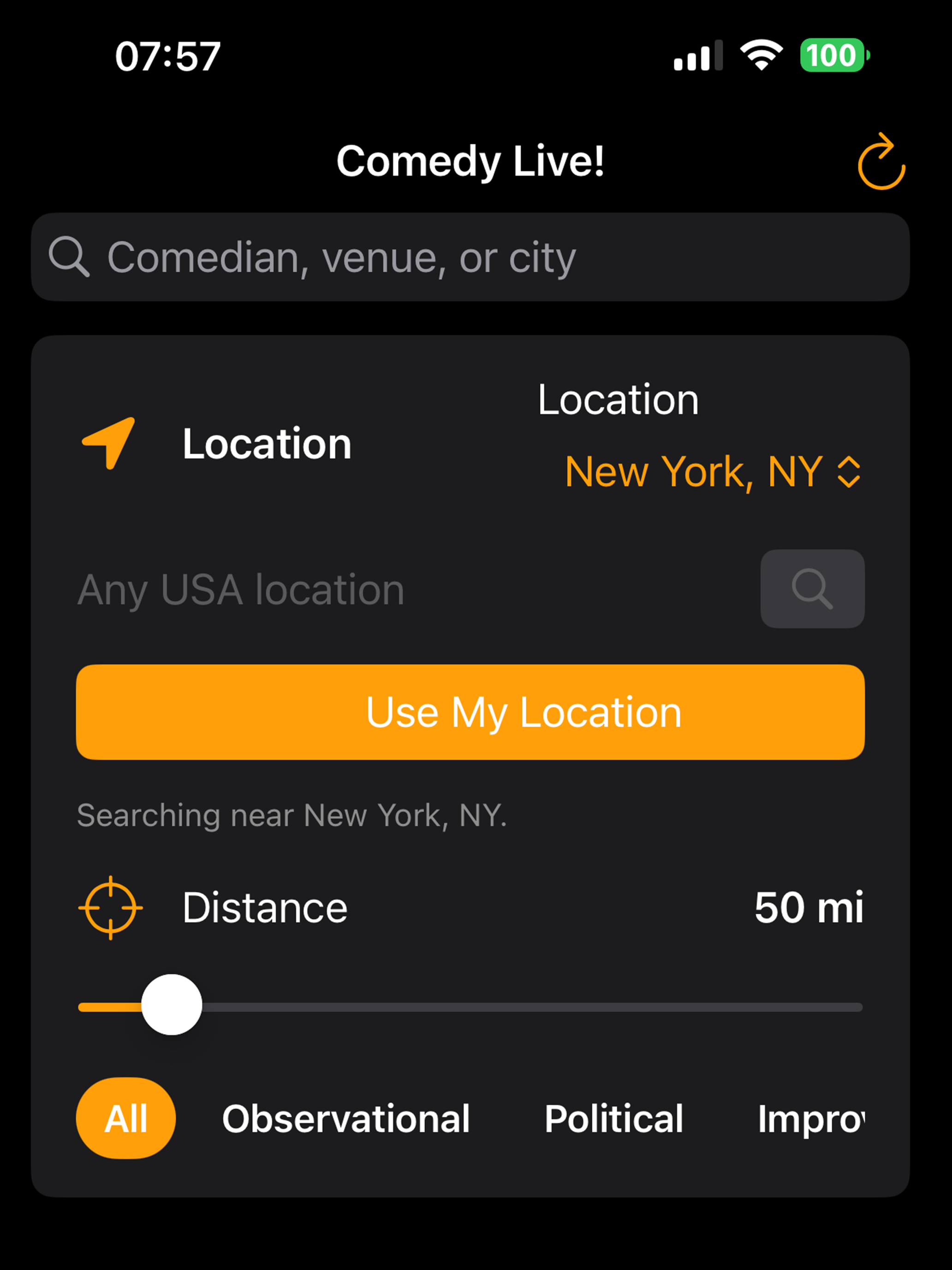 Comedy Live NOW