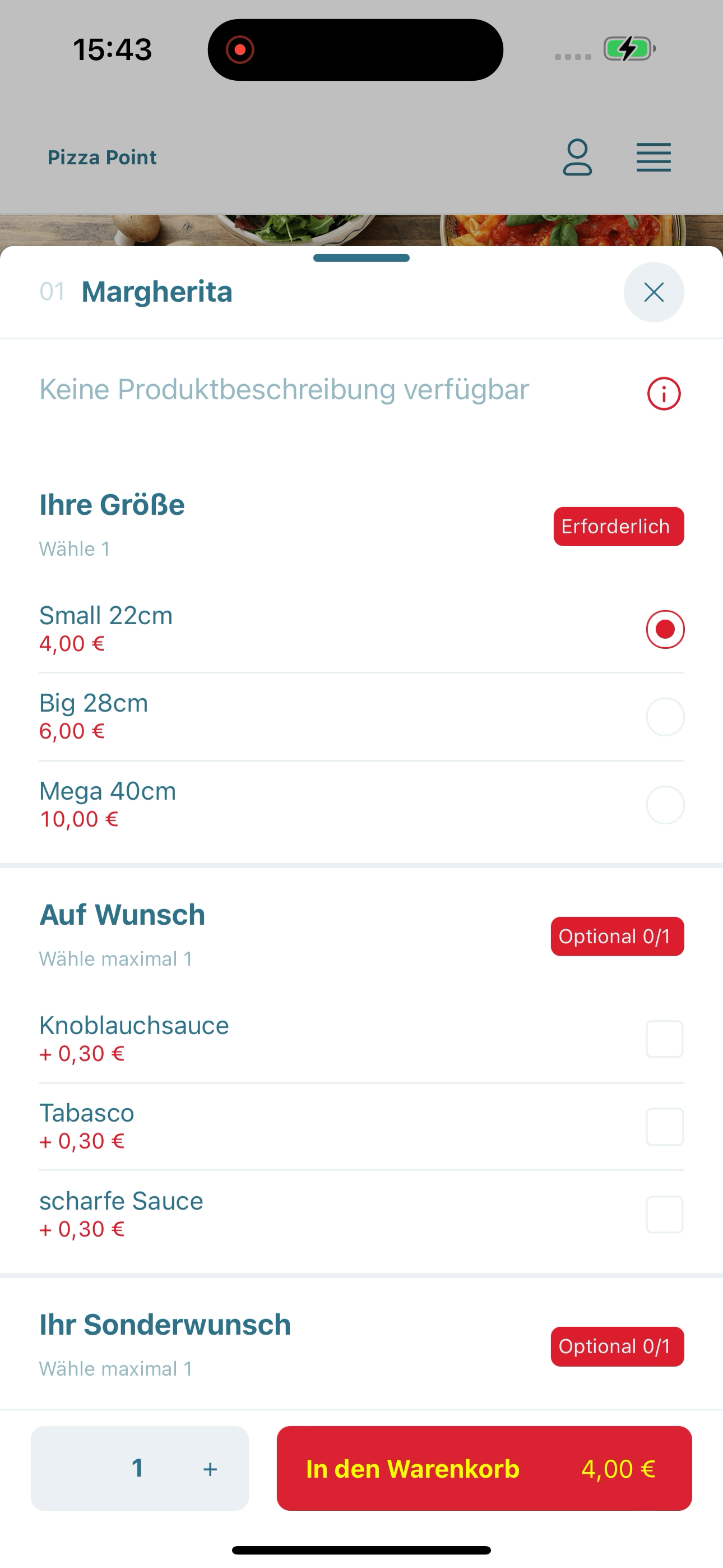 Pizza Point Herne screenshot 7