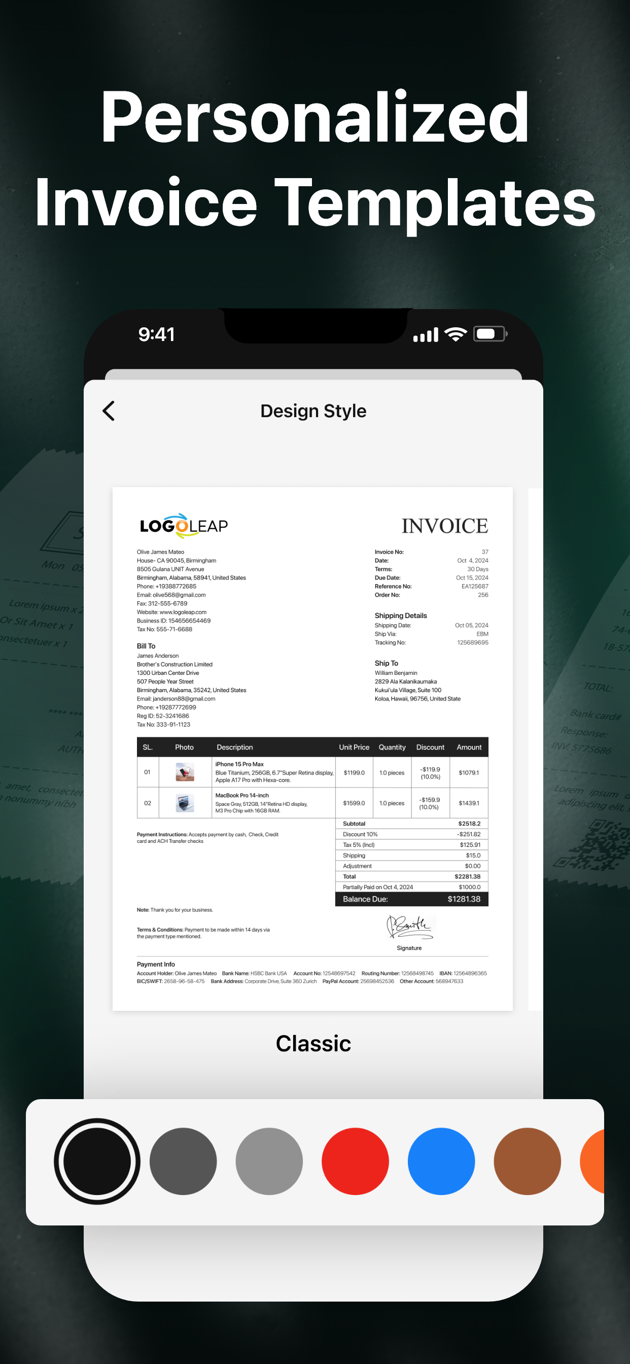 Quick Invoice Maker - Billing screenshot 4