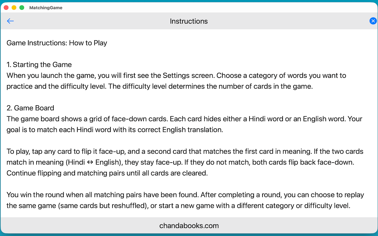 Hindi English Matching Game screenshot 8