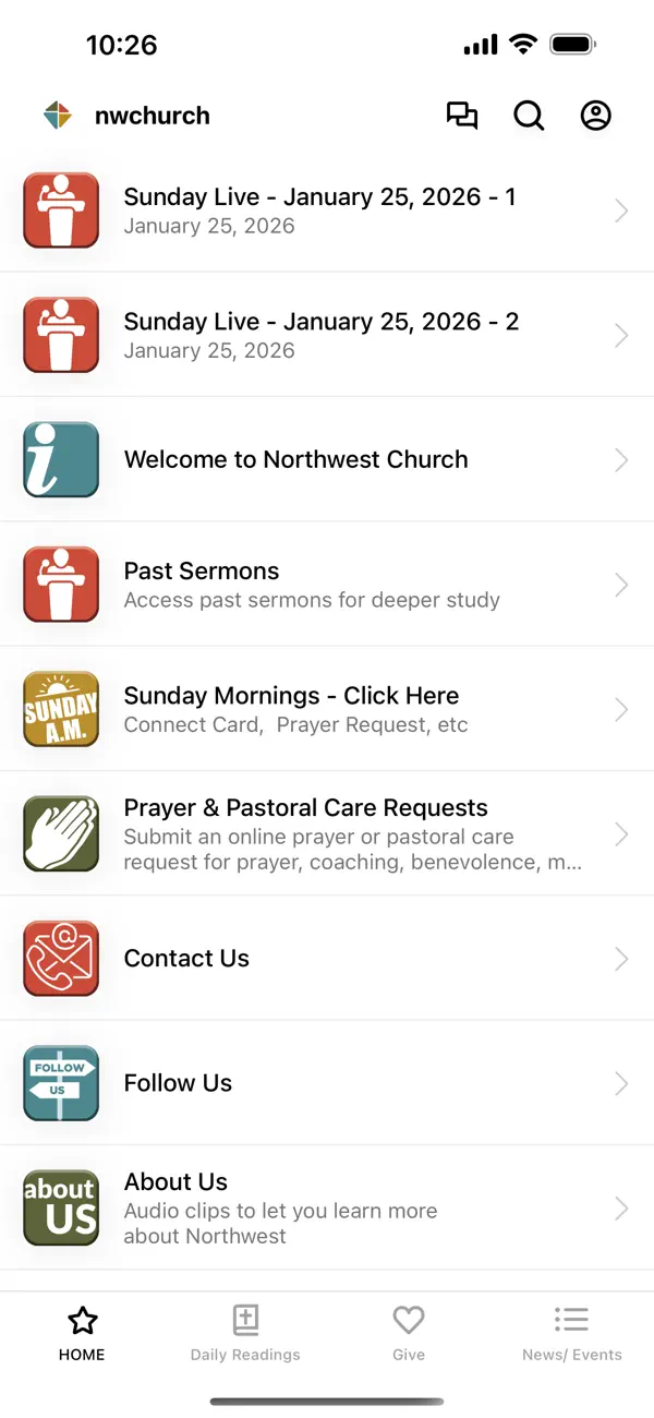 Screenshot #1 pour Northwest Church