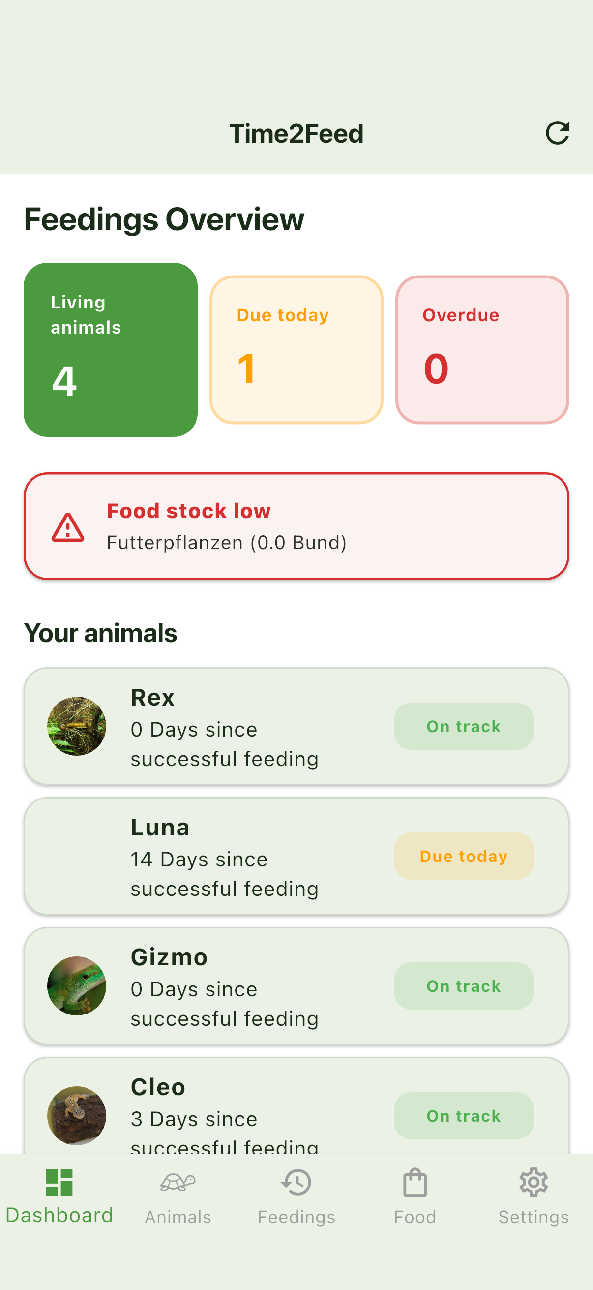Time2Feed Mobile screenshot 4