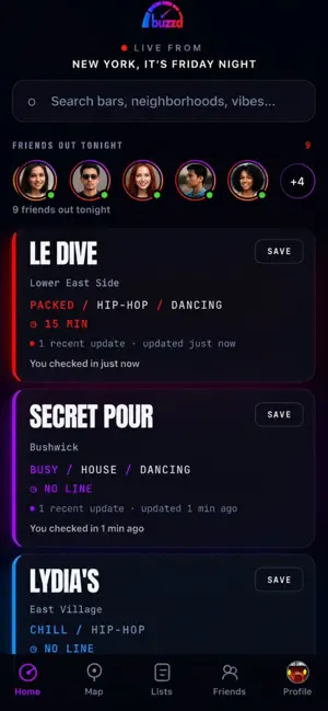 Buzzd - Nightlife screenshot 1