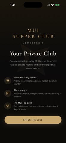 Mui Supper Club iPhone screenshot