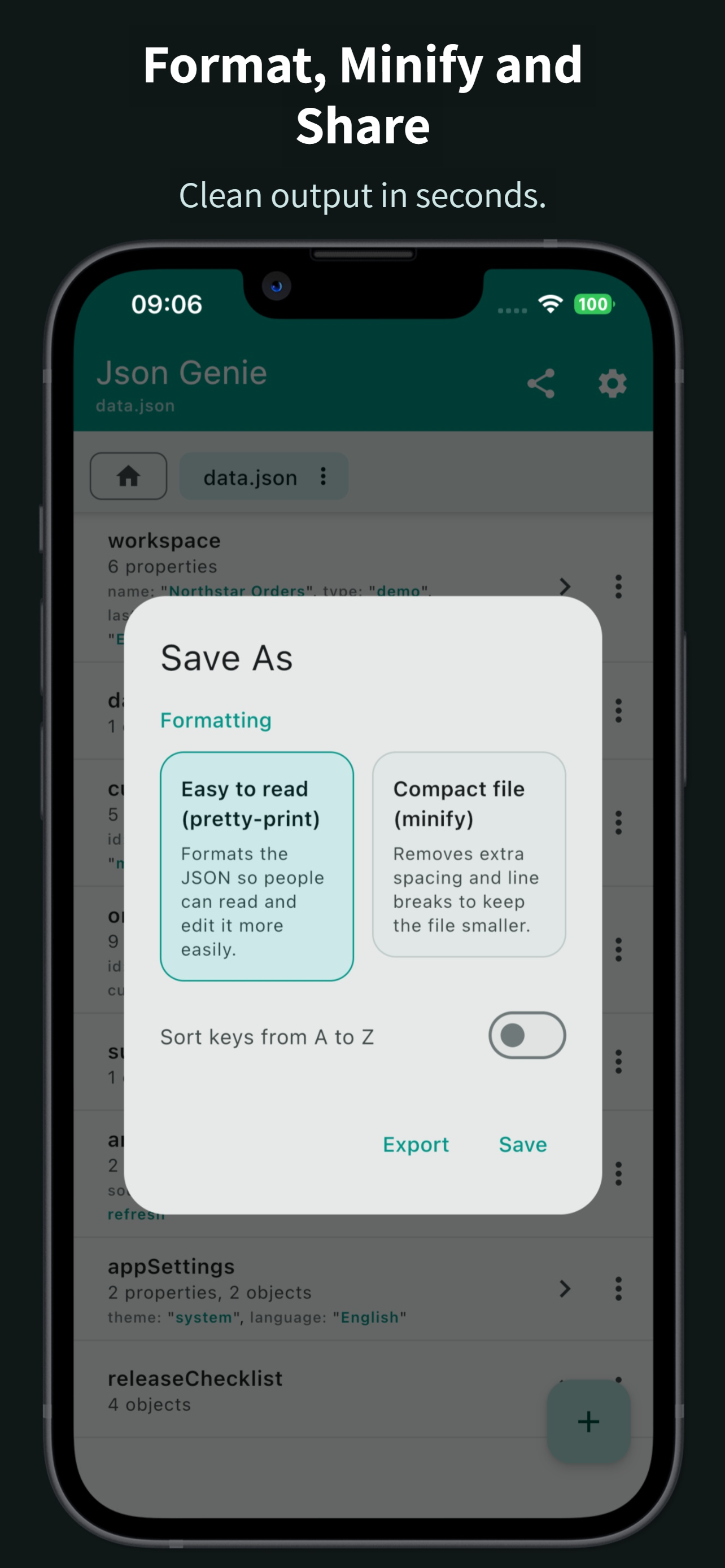 Json Genie: JSON Editor/Viewer