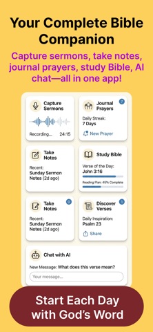 Bible Note Taker, Record, Chat Screenshot 3 of 10