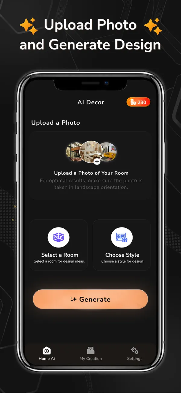 Screenshot #1 pour Ai Interior Design Layout App.