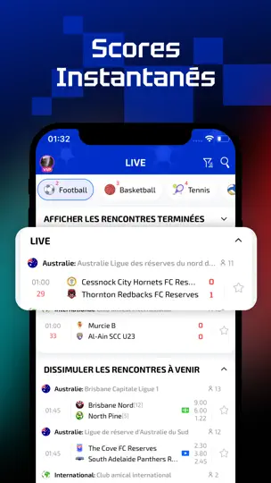 Capture d'écran de AiScore - Scores En Direct sur iPhone 7