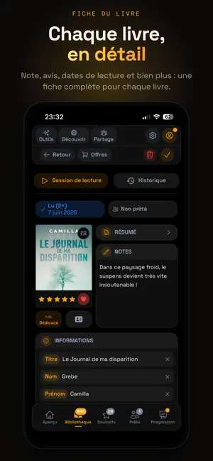 ClassBook : Suivi de lecture iPhone screenshot 5