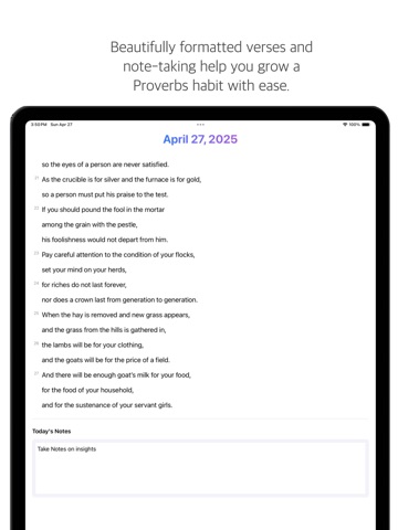 Proverbs++ iPad screenshot