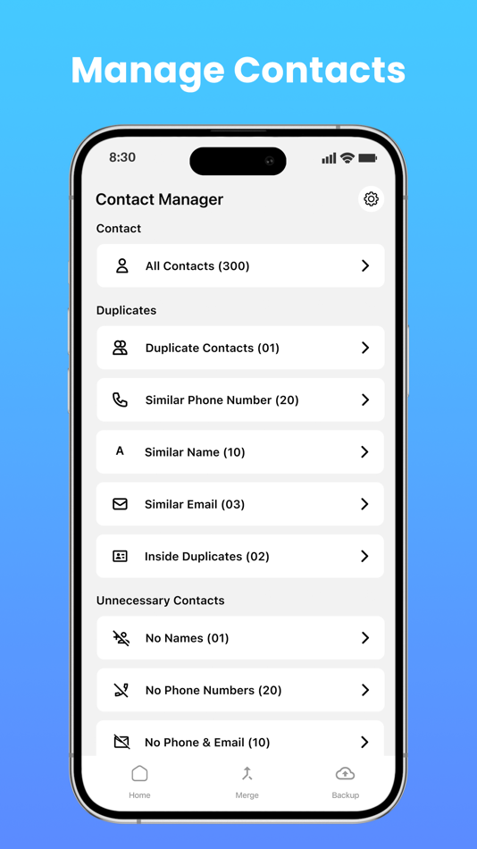 #2. Easy Contacts Cleaner (iOS) 由: Namrata Akabari