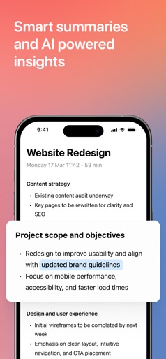 Cue - Smart AI Meeting Notes screenshot 5