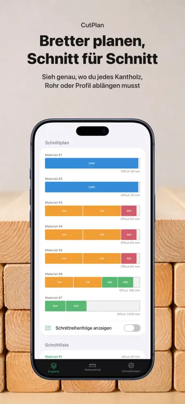 Zuschnittplan Holz & Platten screenshot 2 of 10