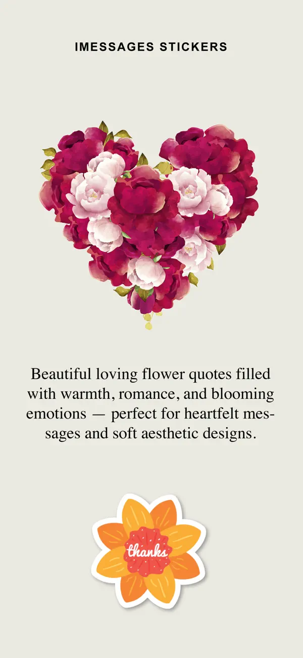 Screenshot #1 pour Loving Flower Stickers
