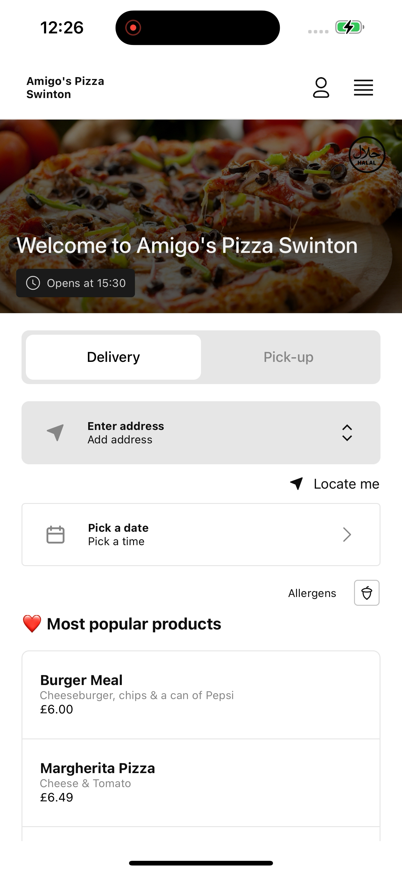 Amigo's Pizza Swinton