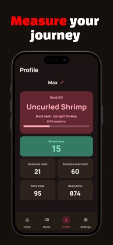 Uncurled - Posture training Screenshot 4 of 5