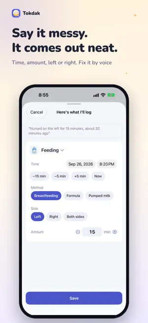 Tokdak - Newborn Feeding Log screenshot 3