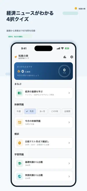 経済時事クイズ｜知恵の実 screenshot 1