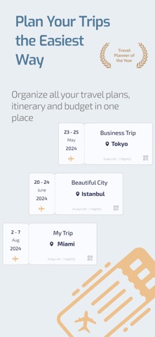 Packrist: Travel Planner iPhone screenshot