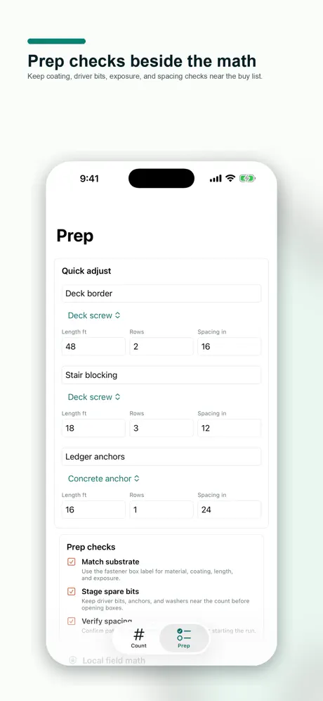 Fastener Count Pocket screenshot 4