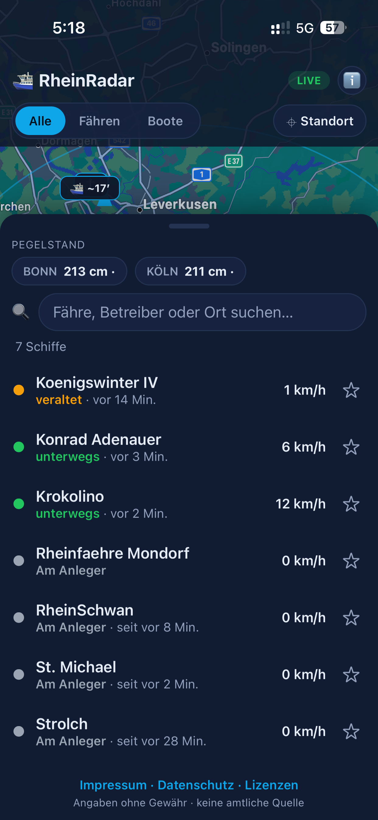 RheinRadar screenshot 3