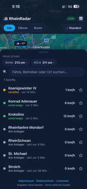 RheinRadar iPhone screenshot 3