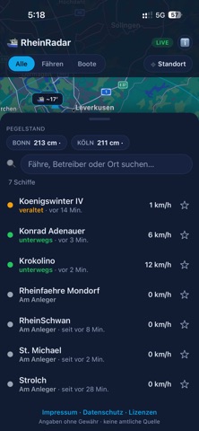 RheinRadar iPhone screenshot 3
