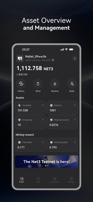 Net3 Wallet Screenshot 1 of 8