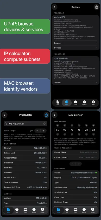 Screenshot 3 di 6 di Network Analyzer Pro: IP Tools