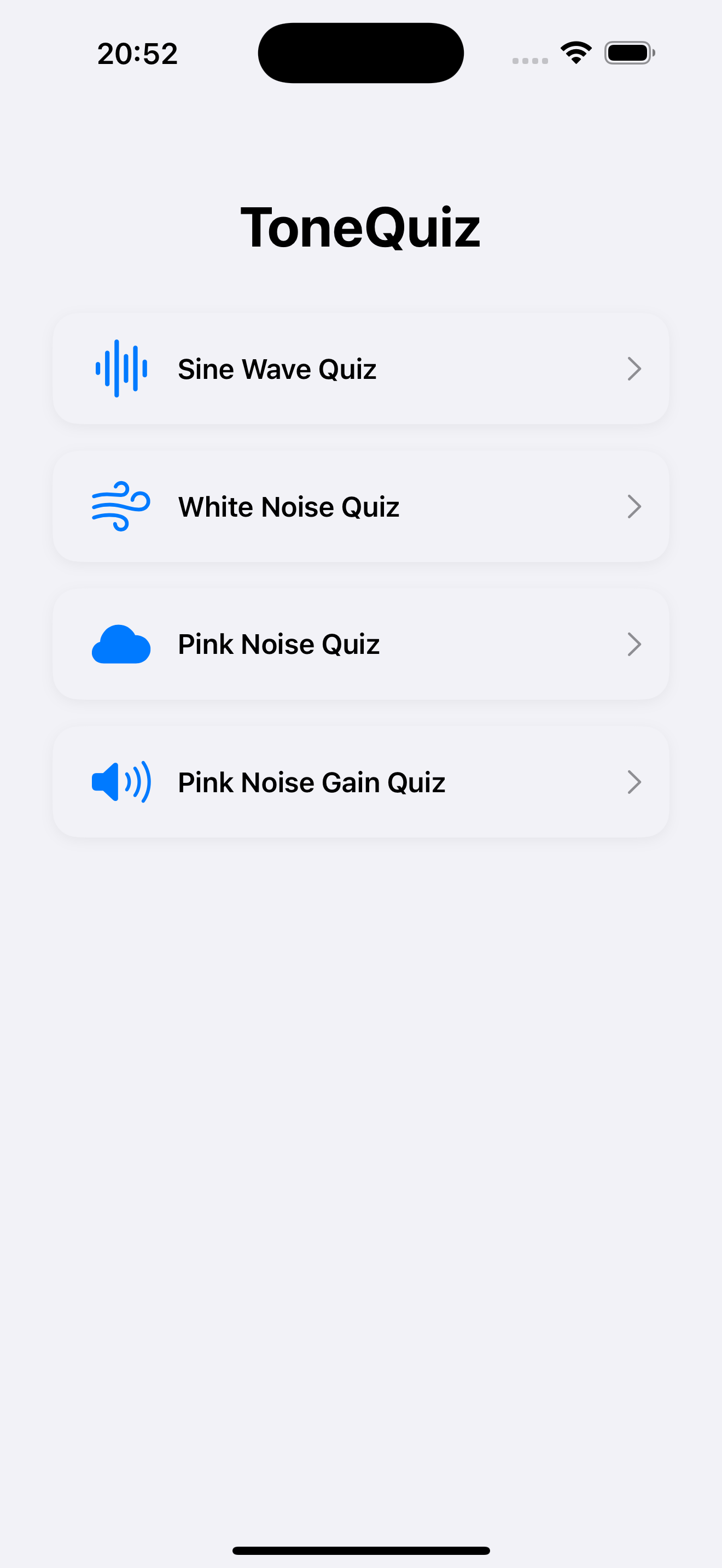 ToneQuiz screenshot 1
