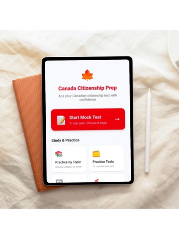 Prep for Canada Citizenship iPad screenshot