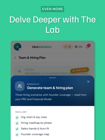 IdeaValidator: Startup AI iPad screenshot