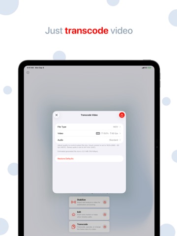 Emulsio › Video Stabilizer iPad screenshot