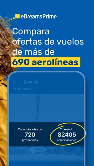 Captura de pantalla de EDreams: Vuelos Y Hoteles en iPhone 2