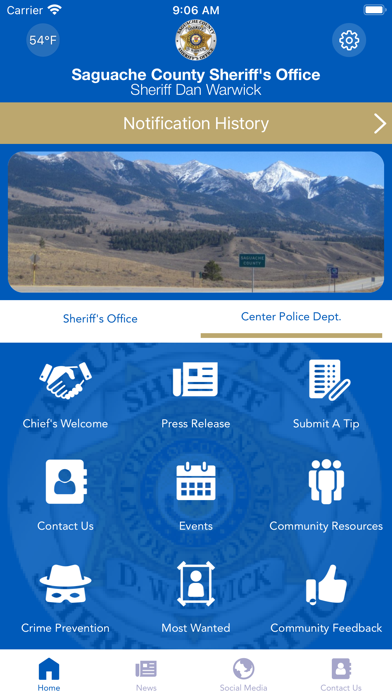 Saguache County Sheriff CO Screenshot