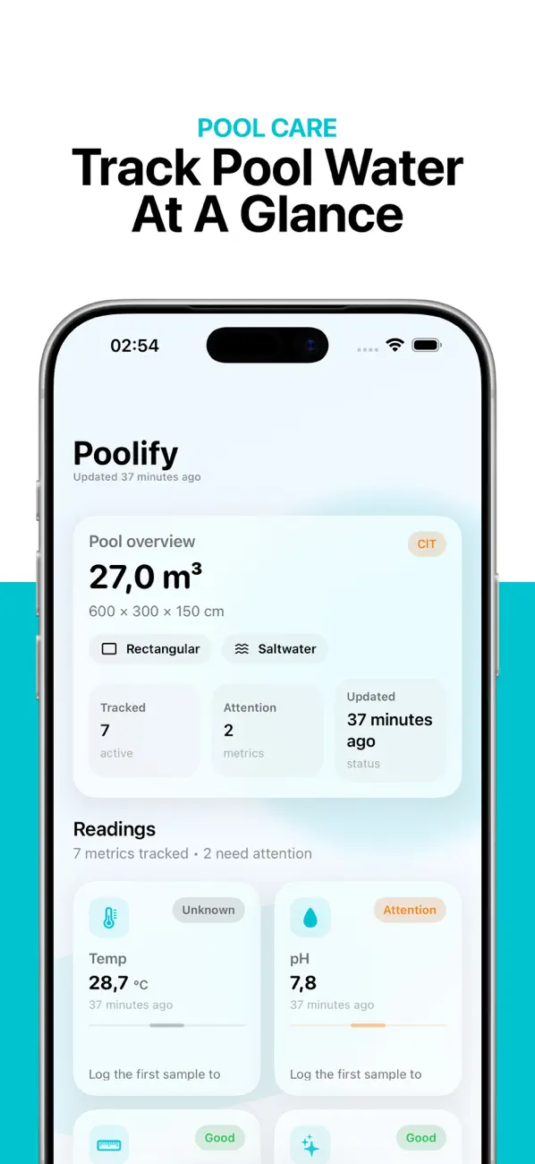 Screenshot #1 pour Poolify - Pool Helper