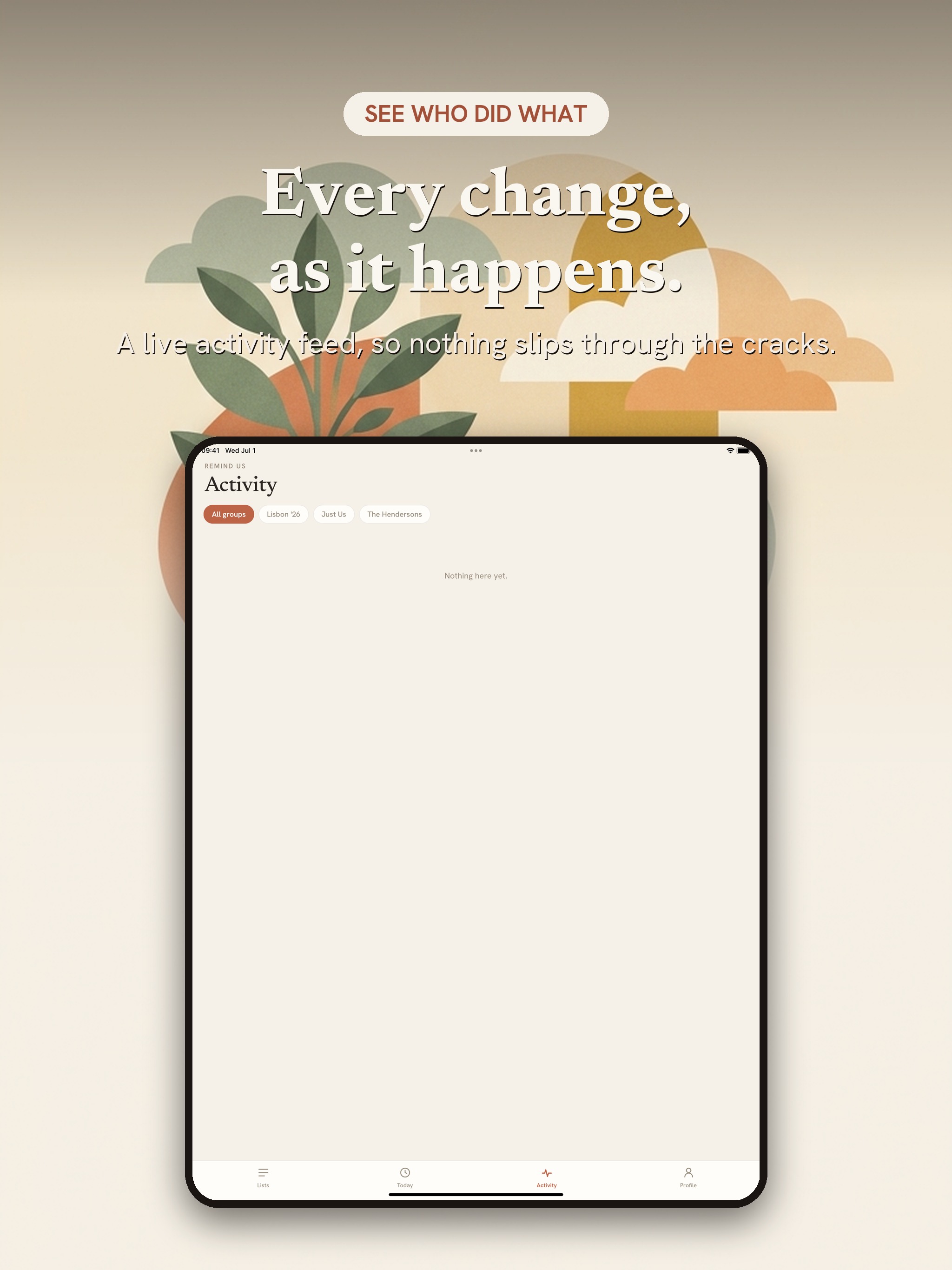 Remind Us: Shopping & Lists