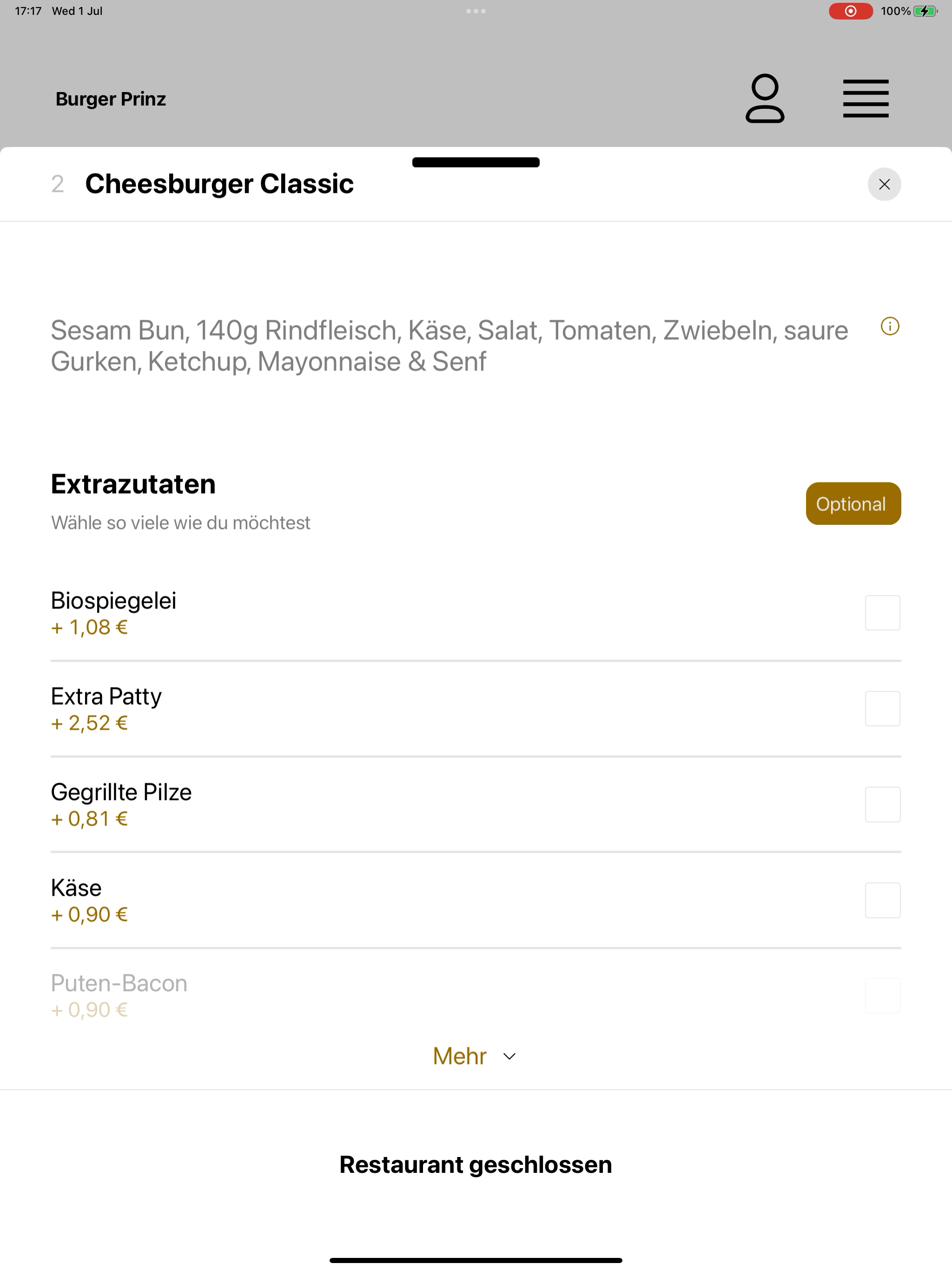 Burger Prinz screenshot 15