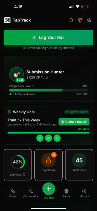 TapTrack BJJ Screenshot 1 of 10