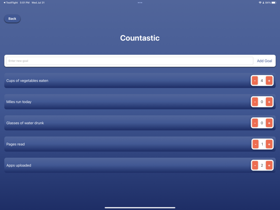 Screenshot #5 pour Countastic - Count Daily Goals