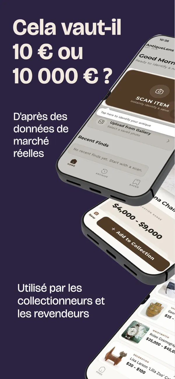 Screenshot #1 pour AntiqueLens Identifier valeur