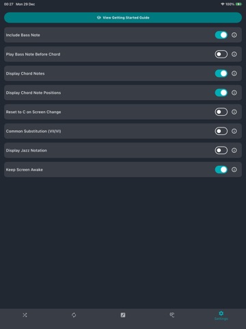 Rootless Voicings iPad screenshot